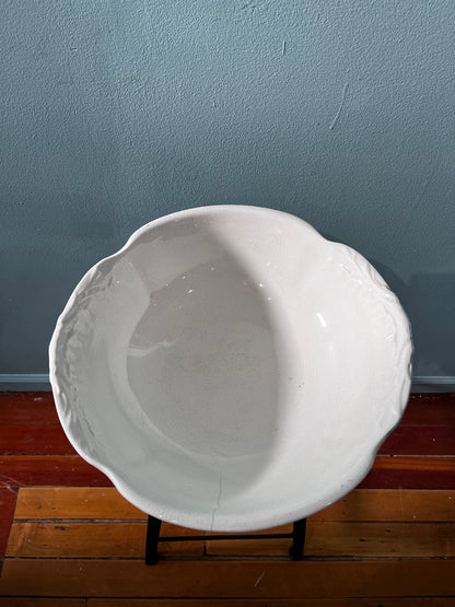 Vintage White Ceramic Bowl
