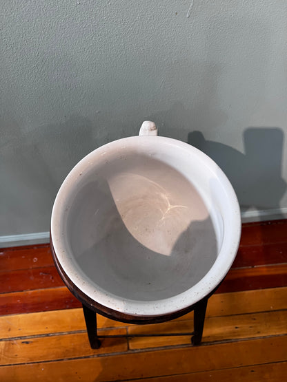 White Ceramic Chamber Pot