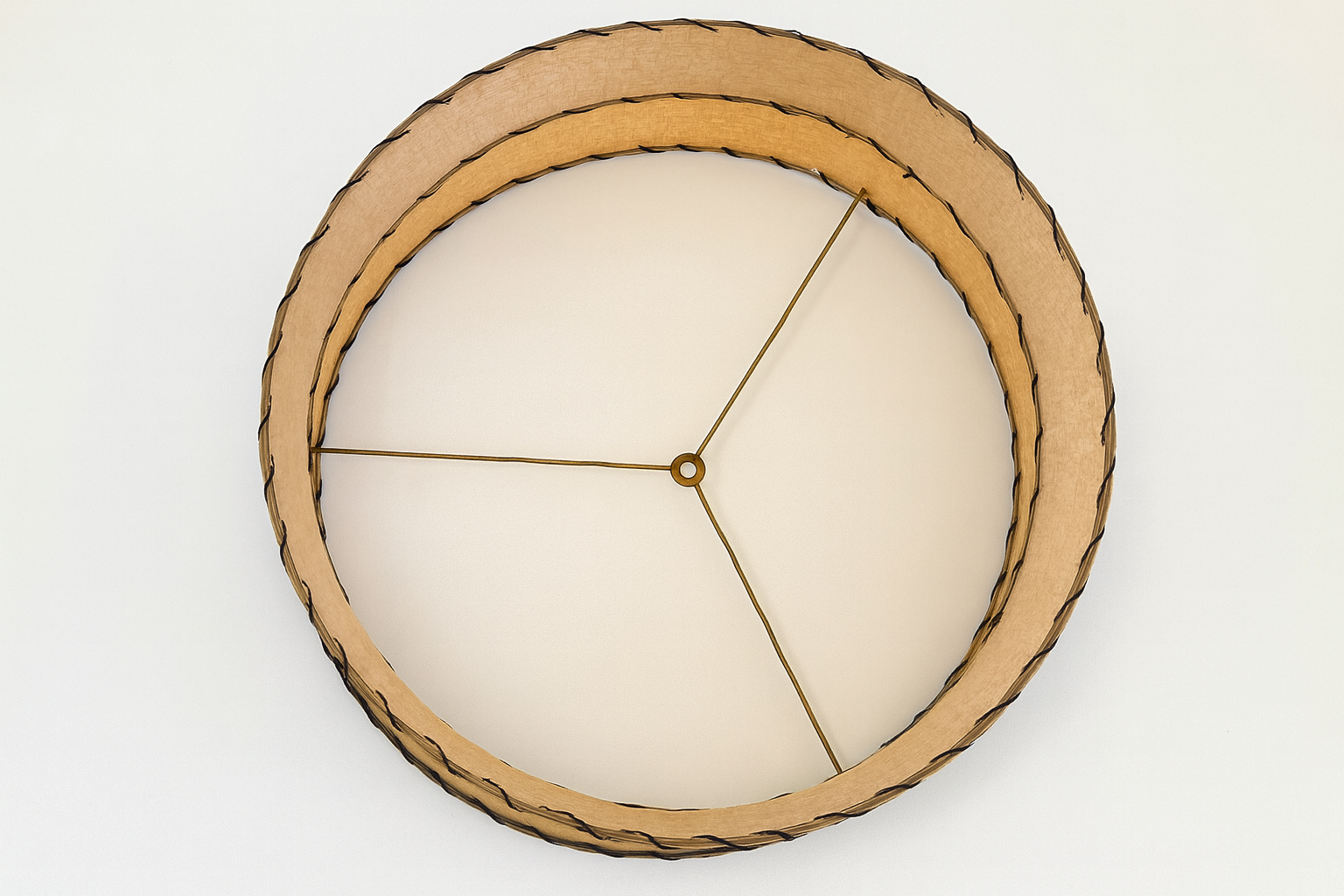 Handmade Stacked Hard Woven Lampshade