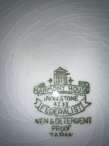 Harmony House Ironstone Dinner Plate