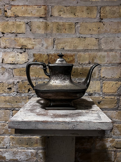 Antique Silverplate Teapot