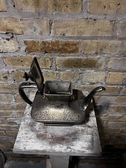 Antique Silverplate Teapot