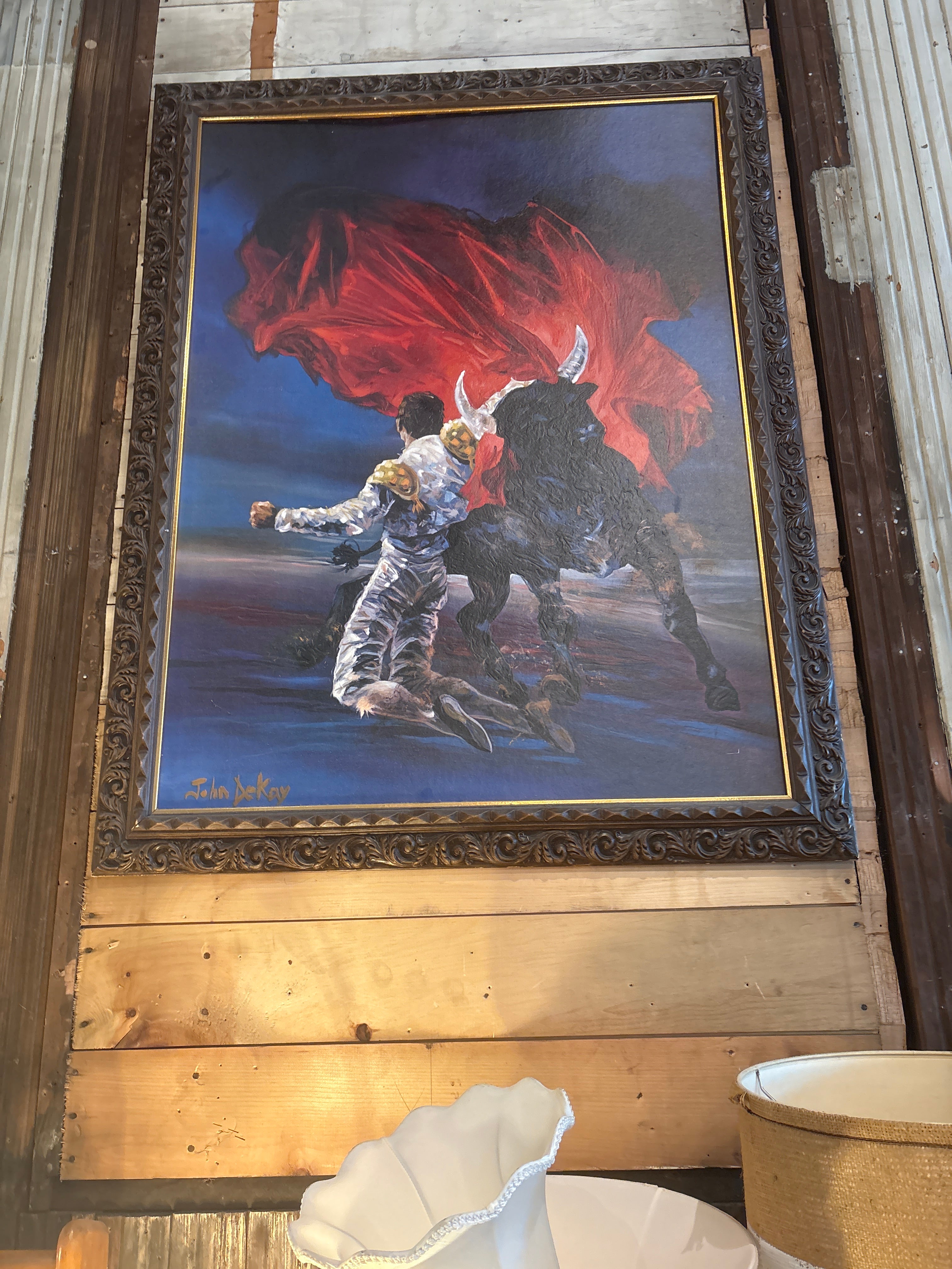 Red Cape Bullfighter Painting